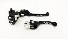 ASV F3 Front Brake Clutch Perch Levers Hot Start Black Honda CRF 150R 250R 250X