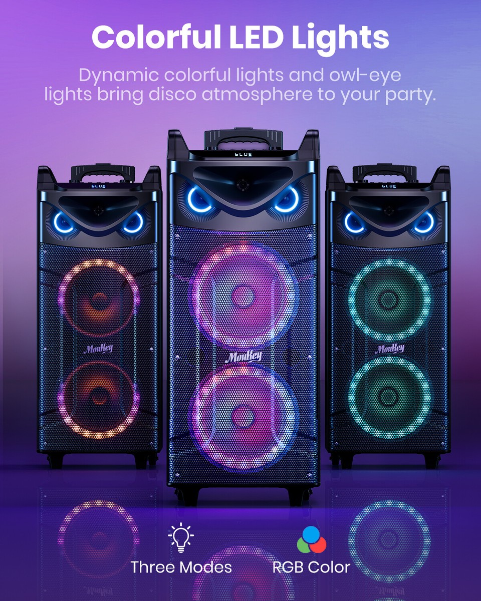 Moukey MTs210-1 Portable Speaker 280W Bluetooth Sing Machine