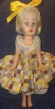 10" Vtg. Teen DOL PLATINUM Blonde  Fashion Doll Miss Coty ? Revlon?  Crazy Eye 