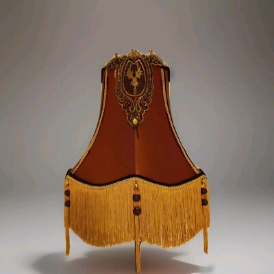 BEEINDRUCKENDER 22'' STANDARD MASSGESCHNEIDERTER TRADITIONELLER LAMPENSCHIRM IN BRONZE & GOLD