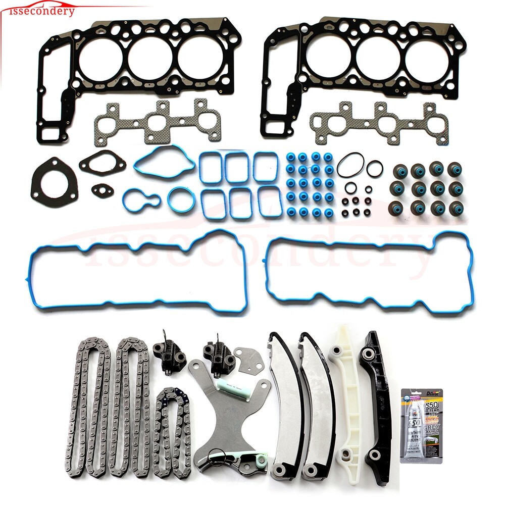 Timing Chain Head Gasket Set For Jeep Grand Cherokee Dodge Nitro Dakota