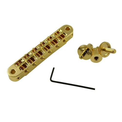 TonePros Nashville Tune-O-Matic Bridge With Small Posts & Notched Saddles T3BP-G