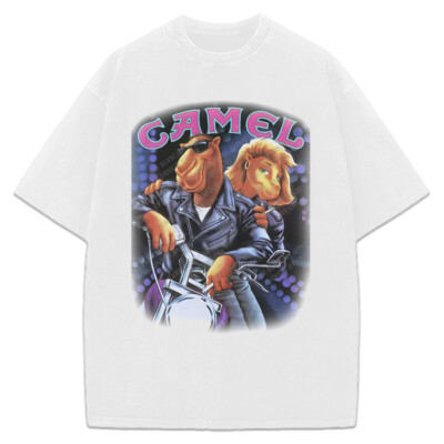 Joe Camel T-Shirt Joe Camel Motorcycle Vintage AD Custom Graphic