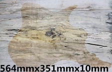Figure Les Paul Guita Drop Top Spalted Maple Wood Worm-hole For Stabilized Make