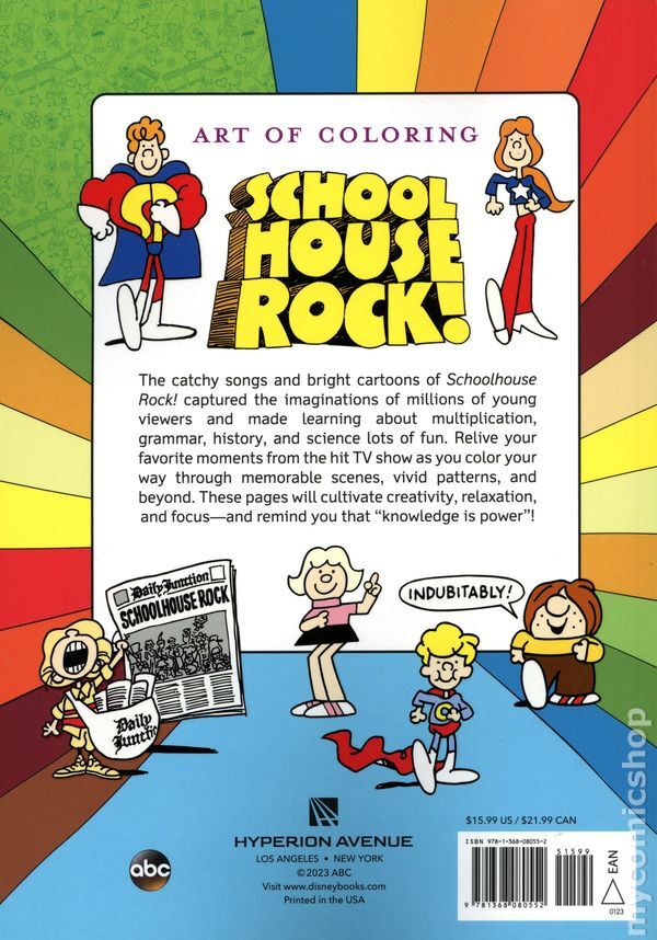 Art of Coloring Schoolhouse Rock! SC 11ST NM 2023 Stock Image eBay
