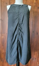 Vampire Witchy Whimsigoth Posh Women XS Casual Dress Dusty Black Keyhole Back