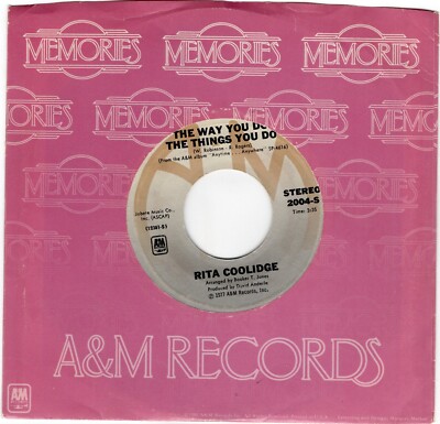 Rita Coolidge   The Way You Do The Things You Do 1977 A&M Rock VG+