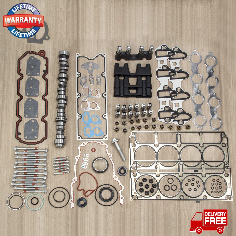 For 2007-2013 Chevy GMC 5.3L NON-AFM DOD DELETED CAM GASKETS BOLTS LIFTERS Foto 2 de 4