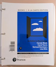 Invitation to Psychology -- Books a la Carte ...