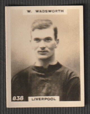 Godfrey Phillips Football small pinnace photo bk 1922 LIVERPOOL W Wadsworth #838