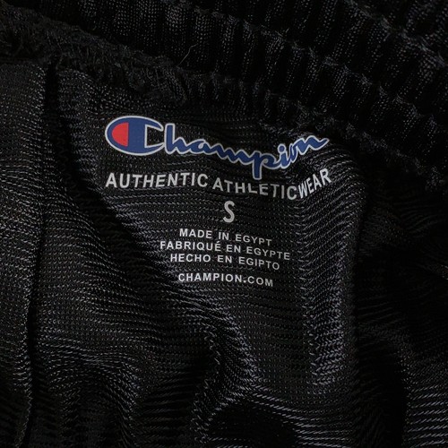 Champion Youth Size Small Black Mesh Vertical Script Logo Athletic Shorts NWT - Picture 2 of 4