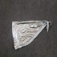 NEW PrettyLittleThing Sarong Wrap Womens Extra Small Metallic Skirt Bikini Wrap