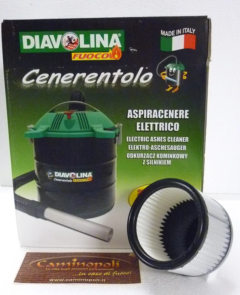 - SENZA MARCA//GENERICO - Filtro Ricambio per Aspiracenere Diavolina Cenerentolo monta su tutti precedenti