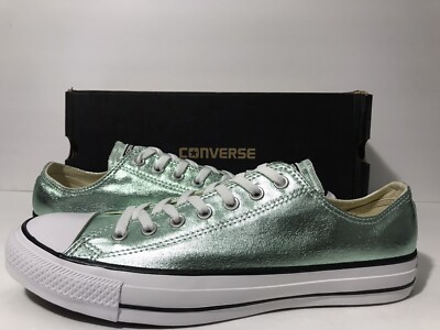 CONVERSE Low Top CTAS OX Unisex Jade/Black/White 155562F Sz M 11.5 W 13.5