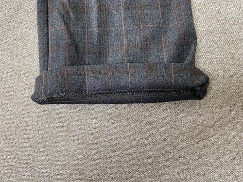Express Editor Barely Boot Dress Pants Women's 8S Gray Plaid Office Business - Picture 10 of 17