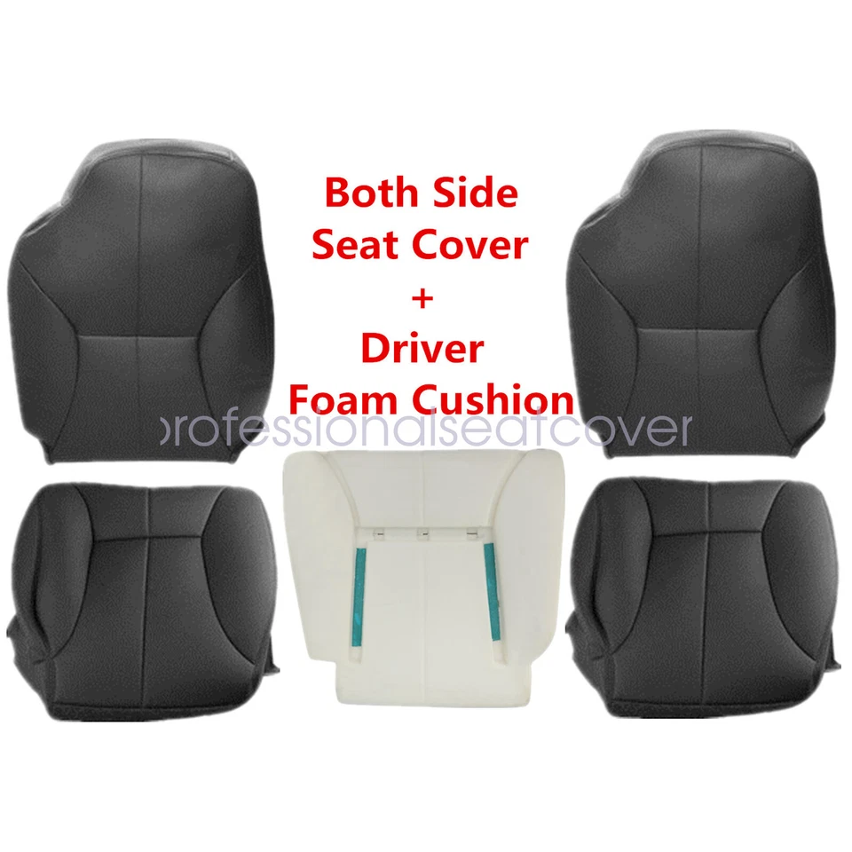 Cubierta de asiento delantero y cojín de espuma para conductor para Dodge Ram 1500 2500 3500 1998-2002 Foto 3 de 4