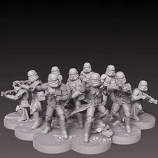 Star Wars Legion Phase 2 Clone Troopers Unit Expansion Proxy Models 3d Printed