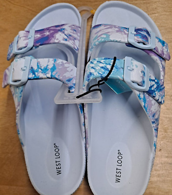 West Loop Kid's Multicolor Sandals with buckle straps size large (4/5)