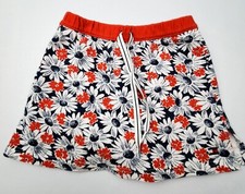 Vintage Tommy Hilfiger Little Girls Size 6 Skort Skirt Tie Waist Red Floral 2002