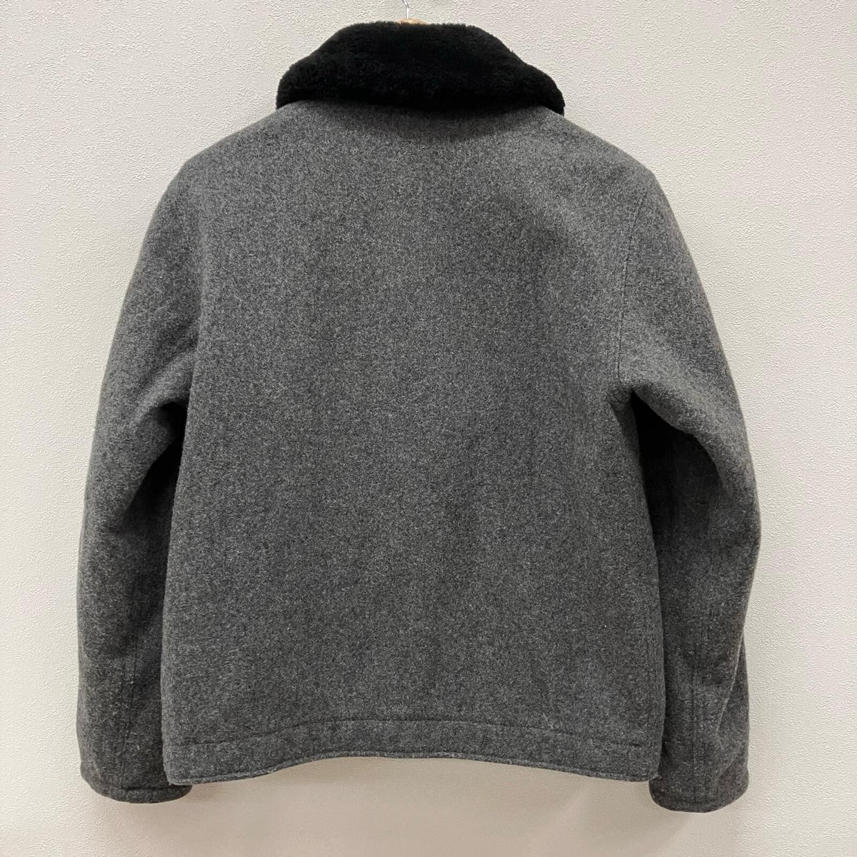 AVIREX MELTON N-1 Military Coat 2192002 Gray Size L Wool Nylon 