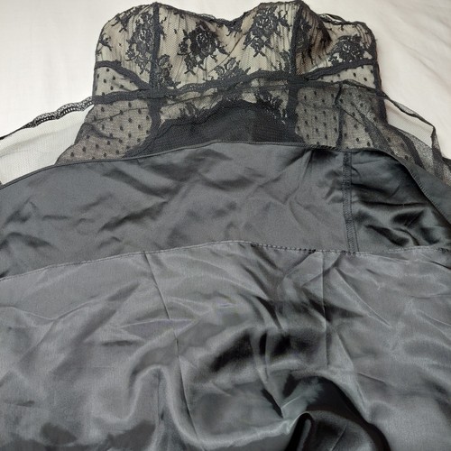 White House Black Market Dress Size 6 Floral Lace Strapless Party Cocktail - Picture 10 of 14