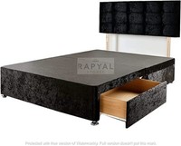 REINFORCED HEAVY DUTY DIVAN BED + FAYGO HB -AVAILABLE IN VARIOUS COLOURS/SIZES