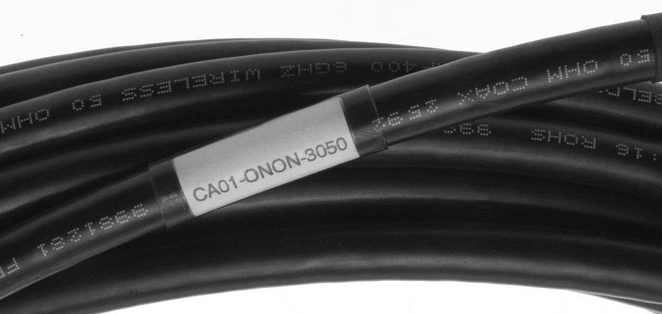 Spectracom CA01-0N0N-3050 50ft RG-8 Coax Cable 6GHz N Male RF400 Belden 7810A - Image 3 of 4