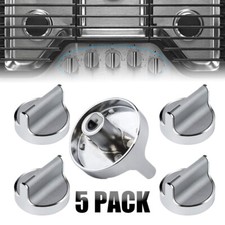5-Pcs W10594481 Gas Range Control Knob Replacement for Whirlpool WPW10594481 US