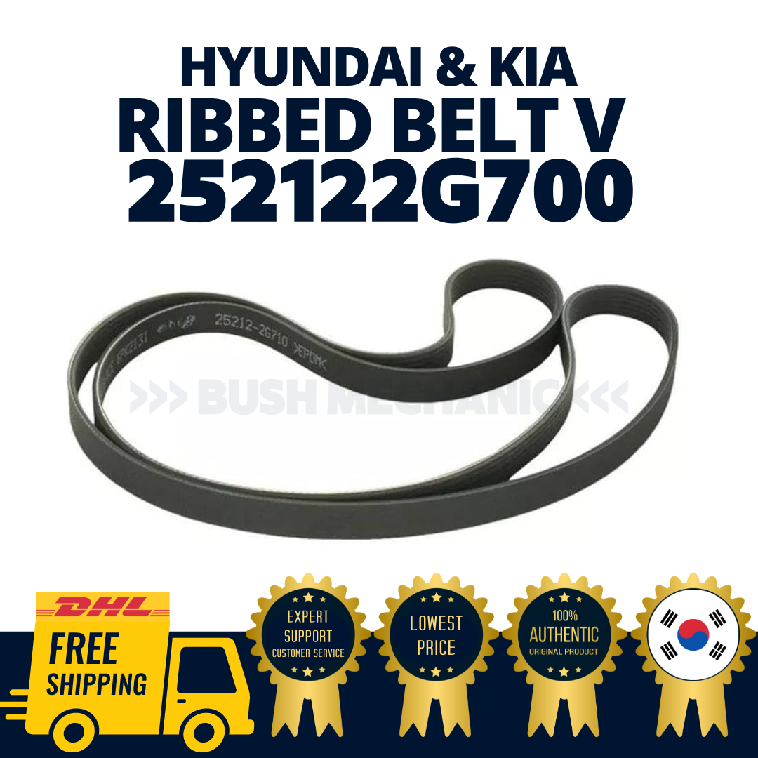 寝袋　Air 700 SL Winter Model GENUINE OEM Hyundai Kia Ribbed Belt V 252122G700 | eBay