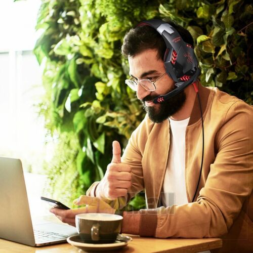 LED Stereo Surround Gaming Headset Adjustable Mic Headphone for PS4/PS5/Xbox One - Picture 21 of 67