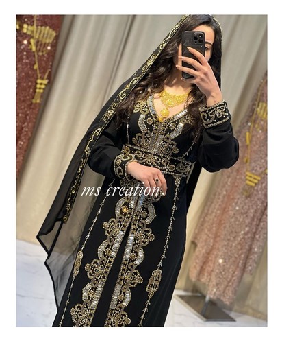 Sale Wedding Moroccan Dubai Kaftans Farasha Abaya Dress Very Fancy Wedding Dress - Picture 2 of 7