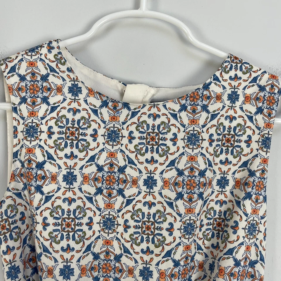 Mameluco plisado floral Mayoral para niñas talla 7 corbata sin mangas Foto 2 de 4