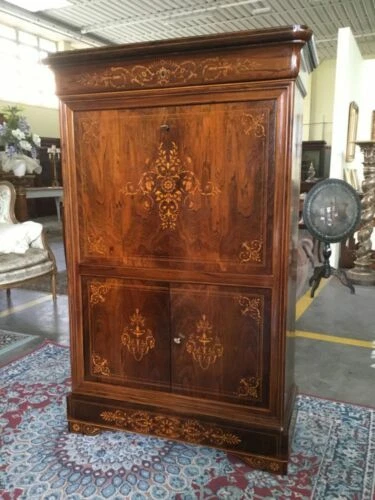 Ribalte e secretaire d'antiquariato Carlo X da Francia