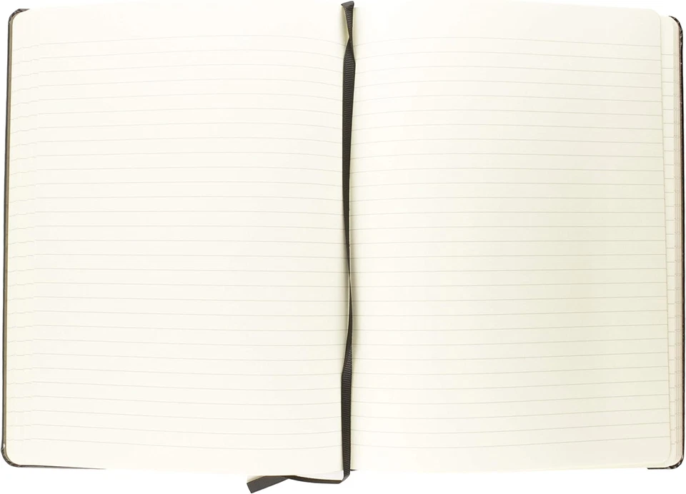 C.R. Gibson Black Leather Large Journal Notebook, 7.5" W X 10.25" L, 192 Pages - Image 4 of 4