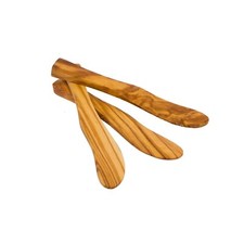Épandeurs en bois d'olivier bio pour enfants / petits couteaux en bois à beur...