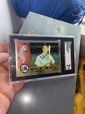 Mickey Mantle SGC 7 Topps Finest w Coating Yankees Baseball Card Vintage 1996 NY