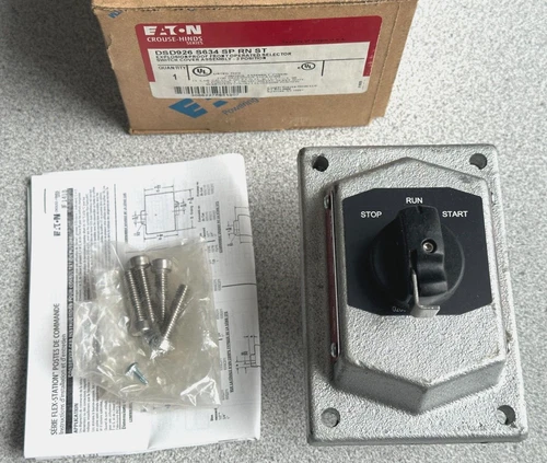 NEW EATON Crouse-Hinds DSD926 S634 SP RN ST Explosion Proof Selector Switch 3pos