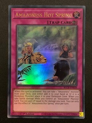 Amazoness Hot Spring | BLCR-DE039 | Ultra Rare | 1. Auflage | YuGiOh TCG