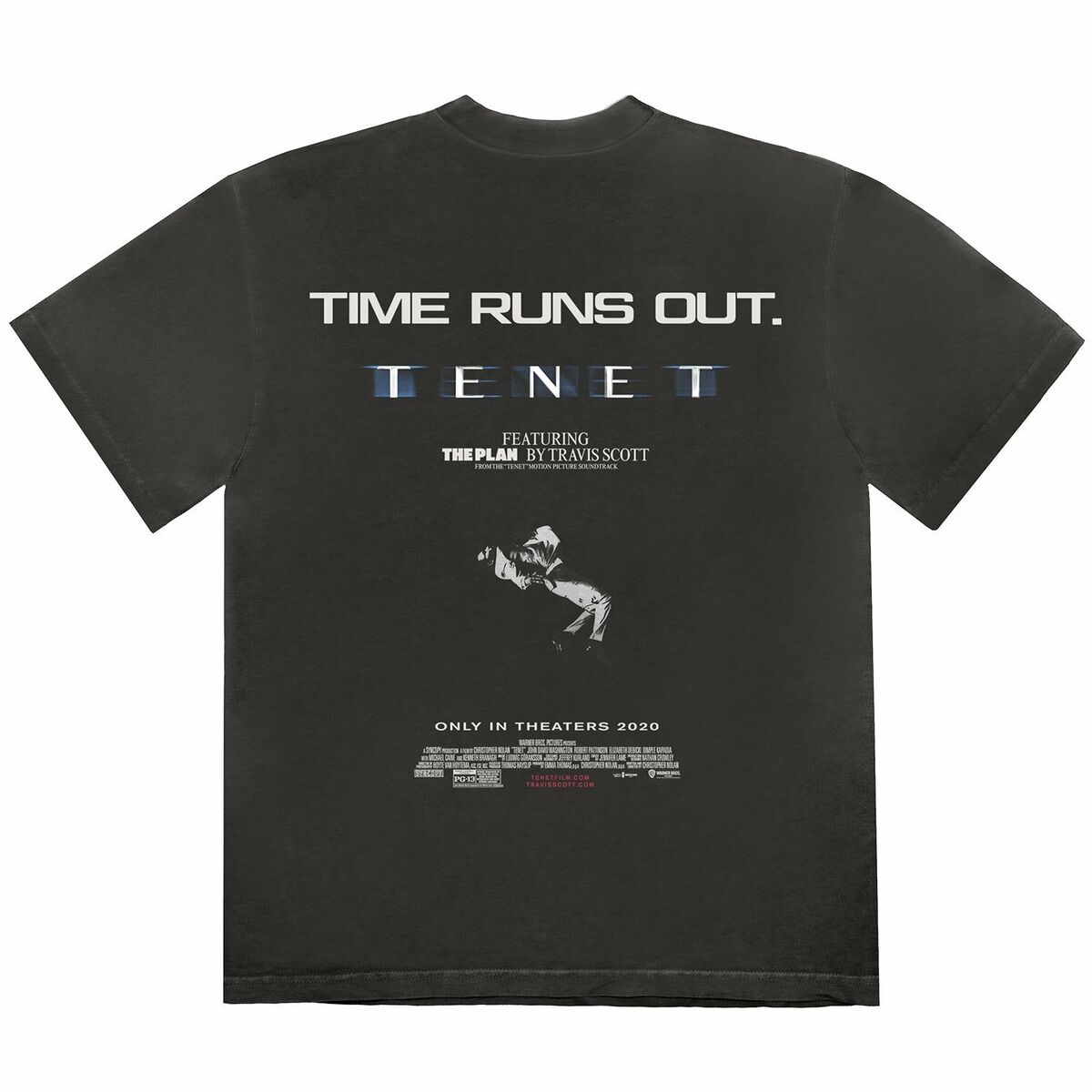 TRAVIS SCOTT CACTUS JACK × TENET★映画 Tシャツ ユニセックス S, M, L, XL, 2XL Travis Scott Cactus Jack for Tenet T-Shirt