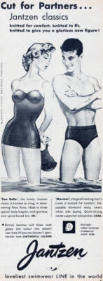 Advertisement the Jantzen 'Classics' range of swimwear showing the - Old Photo