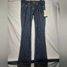 NWT True Religion Style W2G502KL3 womens straight leg jeans size 31