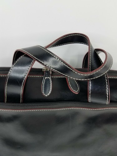Samsonite Messenger Shoulder Bag Briefcase Black Multi Pockets Executive - Picture 4 of 10