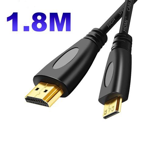 Mini HDMI to HDMI Cable V1.4 3D with Ethernet HD 1080p Tablet Smart Phone - Picture 7 of 8
