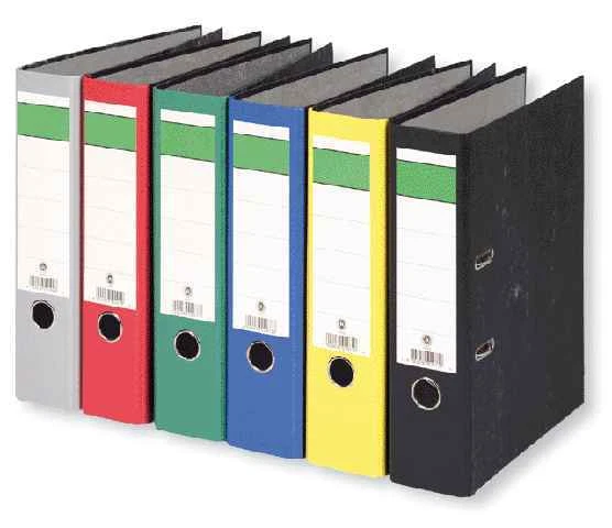 Falken Ordner A4 8cm Wolkenmarmorbezug SK Rückenschild