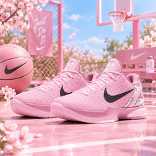 HOT MEN - Kobe 6 Protro Cherry Blossom Grinch pink black Size US 7-12
