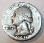1940 S * SAN FRANCISCO * Silver WASHINGTON QUARTER * As Seen * USA FREE SHIP