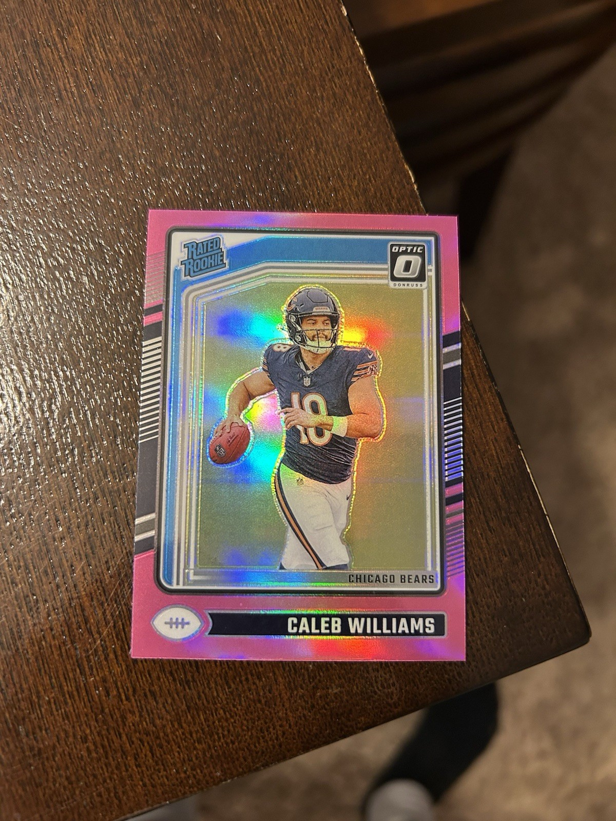 2024 Panini Donruss Optic - Rated Rookie Caleb Williams #201 Pink Prizm (RC)