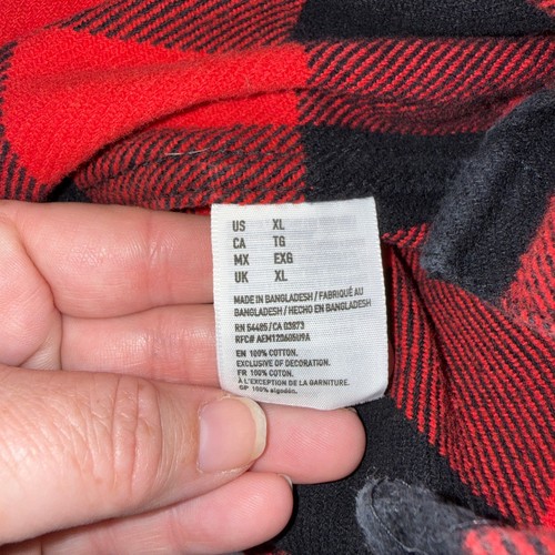 American Eagle Outfitters Herren XL Buffalo kariert Flanell Hemd Jacke Shacket - Bild 5 von 7