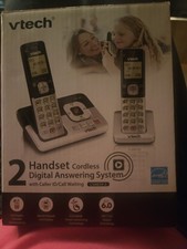 VTech 2-Handset Cordless Phone Answering System Open Box - No Phone Line Cord