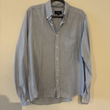ETON Men's Royal Oxford Shirt Size 42 16.5 Large Blue 100 Cotton Contemporary